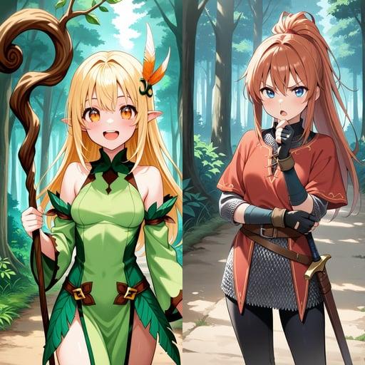 Sylvie and Aria - Adventuring duo